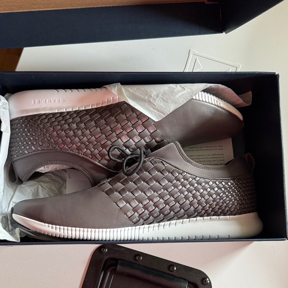Cole Haan Dark Gray Woven Sneakers